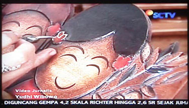 souvenir pernikahan etnik tradisional di media Televisi SCTV liputan 6 Pagi sesi Caberawit