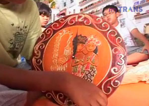 souvenir pernikahan etnik tradisional di media Televisi Trans 7 program Cita-Citaku