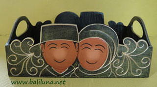 kotak seserahan, kotak hantaran pernikahan tradisional indonesia desain pengantin muslim