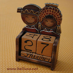 Souvenir Pernikahan Tradisional Etnik Kalender Abadi Pengantin Tradisional Chinese Cina Tionghoa