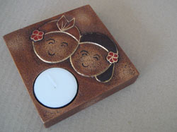 souvenir pernikahan tempat lilin