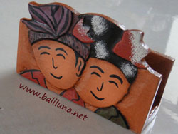 Souvenir Pernikahan Tradisional, Tempat Kartu Nama Etnik desain Pengantin Tradisional Adat Bali