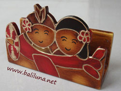 Souvenir Pernikahan Tradisional, Tempat Kartu Nama Etnik desain Pengantin Tradisional Adat Bali naik Pesawat