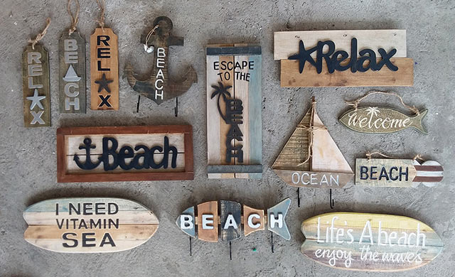 wholesale bali vintage hand carved wooden wall signs